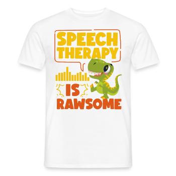 Assistant orthophoniste - T-shirt homme - blanc - Devant - AI Model Male 178 dark (178cm)