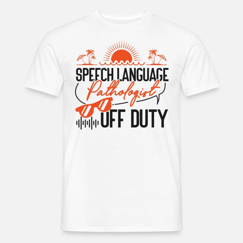 Speech Therapist Therapy Assistant - Männer T-Shirt - Weiß