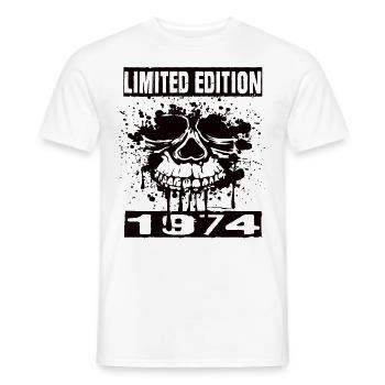 Édition limitée 1974 - T-shirt homme - blanc - Devant - AI Model Male 178 dark (178cm)