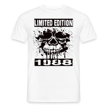 Édition limitée 1988 - T-shirt homme - blanc - Devant - AI Model Male 178 dark (178cm)