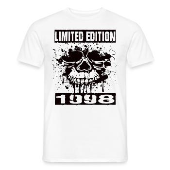 Édition limitée 1998 - T-shirt homme - blanc - Devant - AI Model Male 178 dark (178cm)