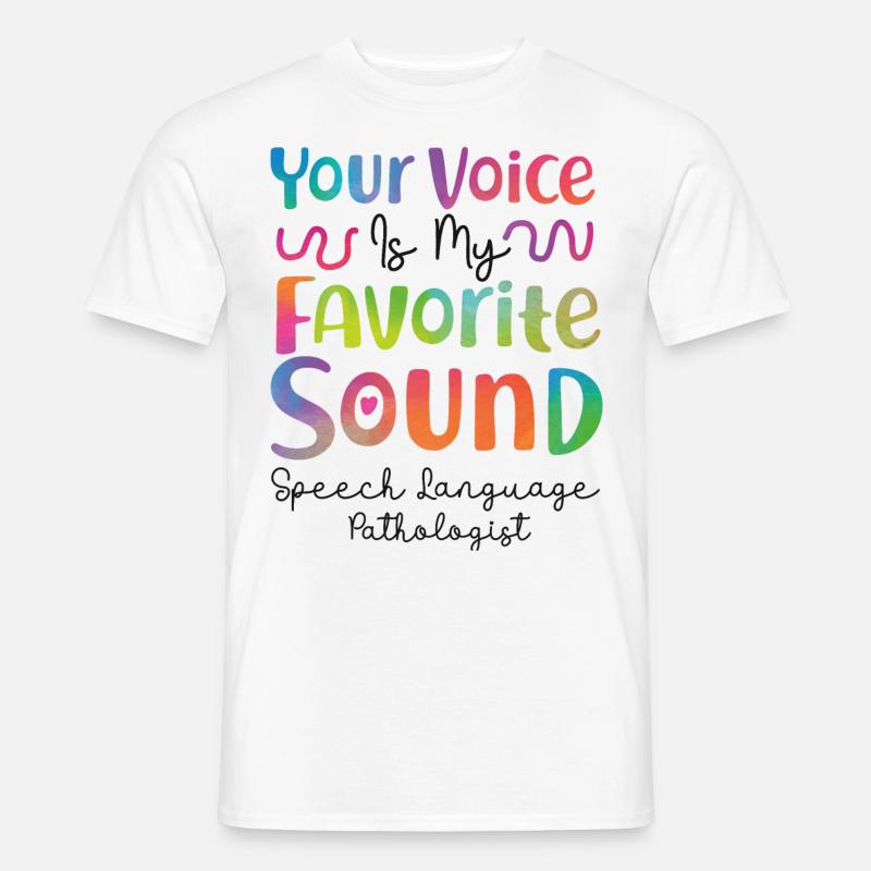 Speech Therapist Therapy Assistant - Männer T-Shirt - Weiß
