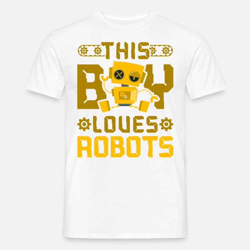 Robot Robotics Engineer Boy This - Männer T-Shirt - Weiß