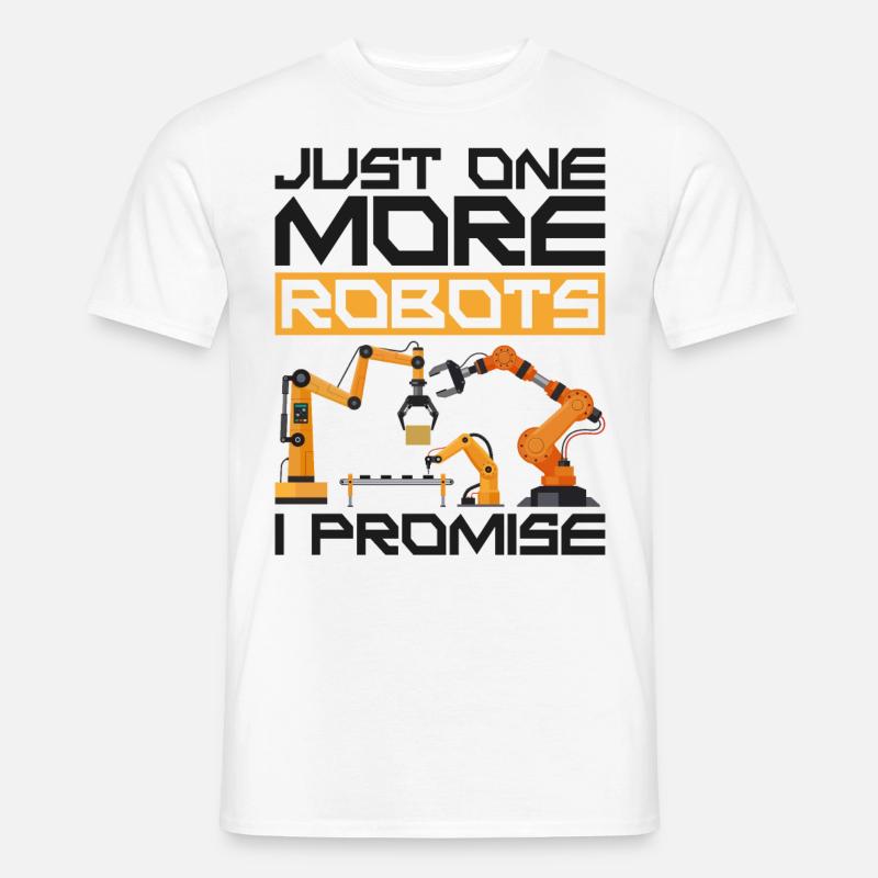 Robot Robotics Engineer Just One - Männer T-Shirt - Weiß
