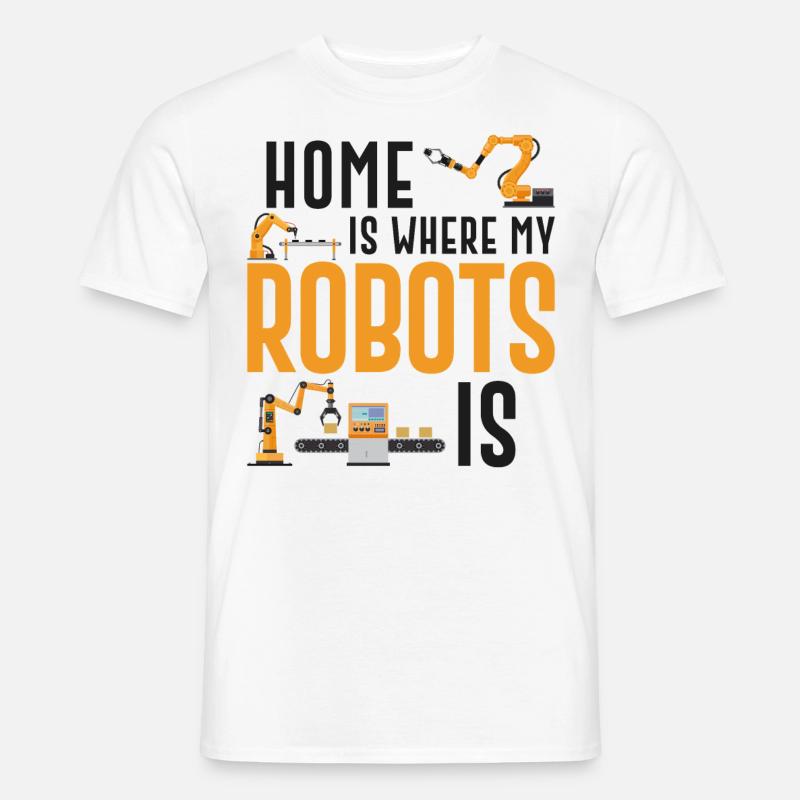 Robot Robotics Engineer Home est - T-shirt homme - blanc