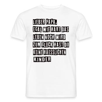Bester Papa Vater Vatertag Vater und Sohn - Männer T-Shirt - Weiß - Vorne - AI Model Male 178 dark (178cm)