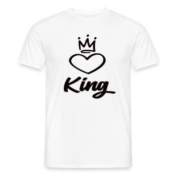 Roi - T-shirt homme - blanc - Devant - AI Model Male 178 dark (178cm)