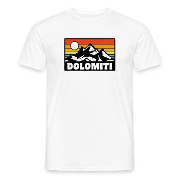 Dolomiti - Männer T-Shirt - Weiß - Vorne - AI Model Male 178 dark (178cm)