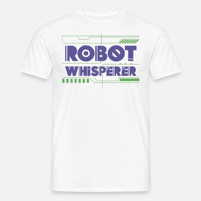 Robot Robotics Engineer Robot - Männer T-Shirt - Weiß