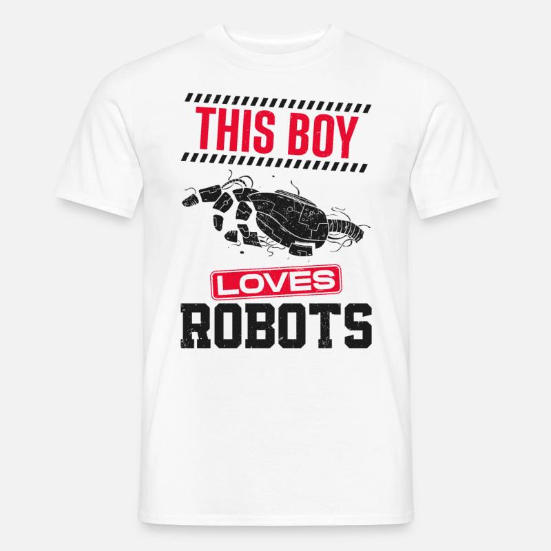 Robot Robotics Engineer Boy This - Männer T-Shirt - Weiß