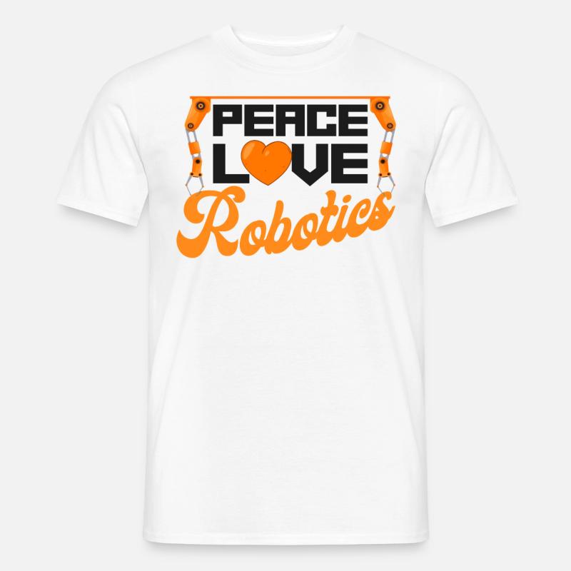 Robot Robotics Engineer Female - Männer T-Shirt - Weiß