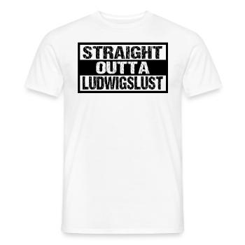 Ludwigslust - Männer T-Shirt - Weiß - Vorne - AI Model Male 178 dark (178cm)