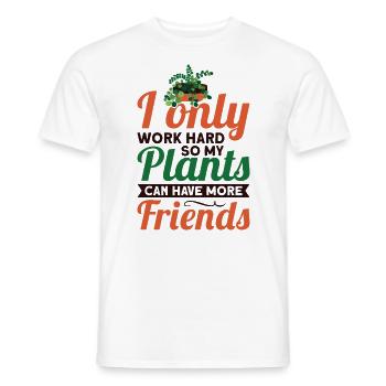 Funny plant saying for you a plant - Men's T-Shirt - white - Front - AI Model Male 178 dark (178cm)