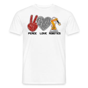 Ingénieur en robotique robotique femme - T-shirt homme - blanc - Devant - AI Model Male 178 dark (178cm)