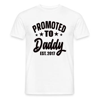 Promu à Papa Est 2017 - T-shirt homme - blanc - Devant - AI Model Male 178 dark (178cm)