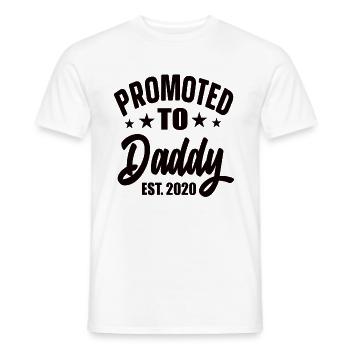 Promu à papa Est 2020 - T-shirt homme - blanc - Devant - AI Model Male 178 dark (178cm)
