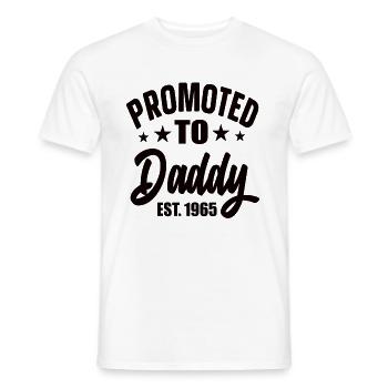 Promu à papa est 1965 - T-shirt homme - blanc - Devant - AI Model Male 178 dark (178cm)