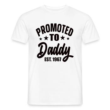 Promoted To Daddy Est 1967 - Men's T-Shirt - white - Front - AI Model Male 178 dark (178cm)