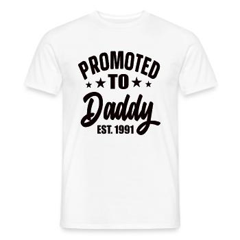 Promu à Daddy Est 1991 - T-shirt homme - blanc - Devant - AI Model Male 178 dark (178cm)