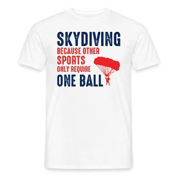Fallschirmspringen Fallschirmspringen Extremsport Fallschirmspringer - Männer T-Shirt - Weiß - Vorne - AI Model Male 178 dark (178cm)