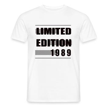 Édition limitée 1989 - T-shirt homme - blanc - Devant - AI Model Male 178 dark (178cm)
