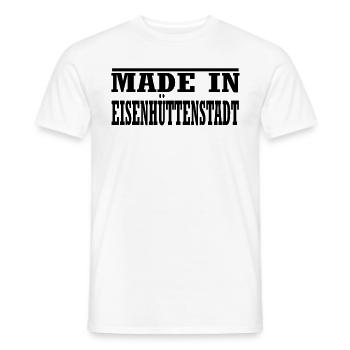 Eisenhüttenstadt - Männer T-Shirt - Weiß - Vorne - AI Model Male 178 dark (178cm)