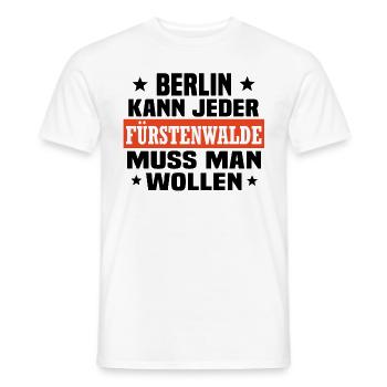Fürstenwalde Spree - Männer T-Shirt - Weiß - Vorne - AI Model Male 178 dark (178cm)