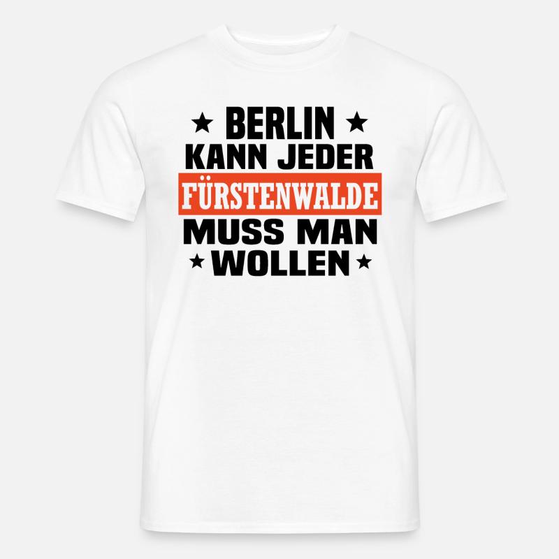 Fürstenwalde Spree - Männer T-Shirt - Weiß