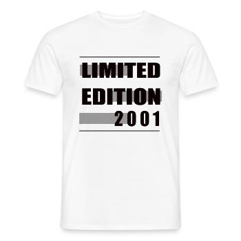 Limited Edition 2001 - Männer T-Shirt - Weiß - Vorne - AI Model Male 178 dark (178cm)