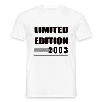 Édition limitée 2003 - T-shirt homme - blanc - Devant - AI Model Male 178 dark (178cm)