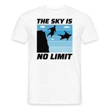 Wingsuit fliegen Base Jumping Fallschirmspringen Wingsuiting - Männer T-Shirt - Weiß - Vorne - AI Model Male 178 dark (178cm)