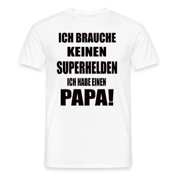 Papa Geburtstag - Männer T-Shirt - Weiß - Vorne - AI Model Male 178 dark (178cm)