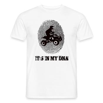 Quad Its In My Da - T-shirt homme - blanc - Devant - AI Model Male 178 dark (178cm)