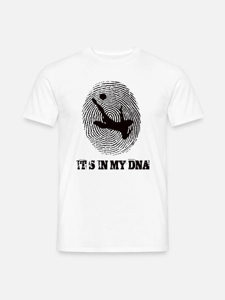 Fußballspiel Its In My Dna - Männer T-Shirt - Weiß