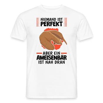 Ameisenbären sind perfekt Ameisenbär - Männer T-Shirt - Weiß - Vorne - AI Model Male 178 dark (178cm)