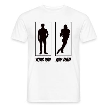 Ton père mon père football papa - T-shirt homme - blanc - Devant - AI Model Male 178 dark (178cm)