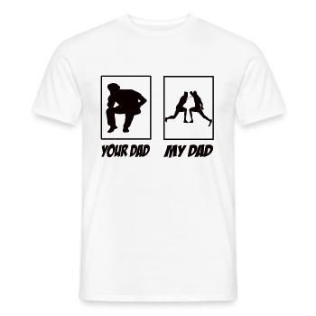 Your Dad My Dad Fechten Papa - Männer T-Shirt - Weiß - Vorne - AI Model Male 178 dark (178cm)