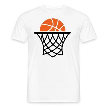 Basketball Basketball Players - Men's T-Shirt - white - Front - AI Model Male 178 dark (178cm)