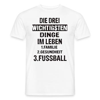 Fussball - Männer T-Shirt - Weiß - Vorne - AI Model Male 178 dark (178cm)