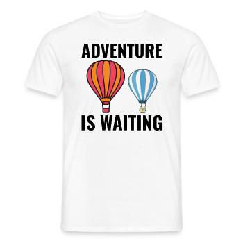 Montgolfière Montgolfière Montgolfière - T-shirt homme - blanc - Devant - AI Model Male 178 dark (178cm)