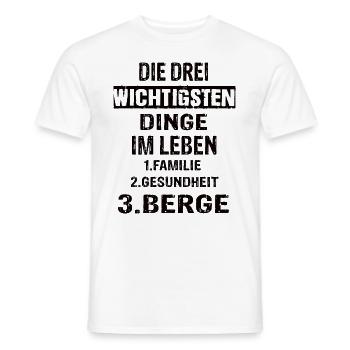 Berge - Männer T-Shirt - Weiß - Vorne - AI Model Male 178 dark (178cm)
