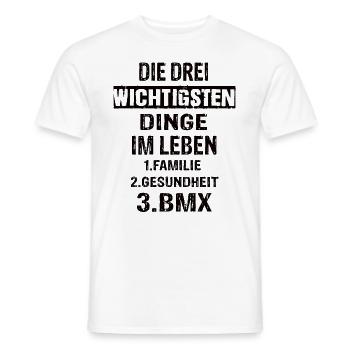Bmx - Männer T-Shirt - Weiß - Vorne - AI Model Male 178 dark (178cm)