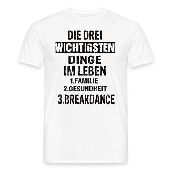 Breakdance - Männer T-Shirt - Weiß - Vorne - AI Model Male 178 dark (178cm)
