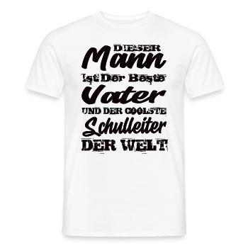 Vater und Schulleiter - Männer T-Shirt - Weiß - Vorne - AI Model Male 178 dark (178cm)