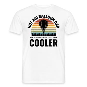 Hot Air Ballooning Hopper Balloon Dad Balloonist - Men's T-Shirt - white - Front - AI Model Male 178 dark (178cm)