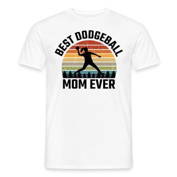 Dodgeball Maman Mère Sports Drôle - T-shirt homme - blanc - Devant - AI Model Male 178 dark (178cm)