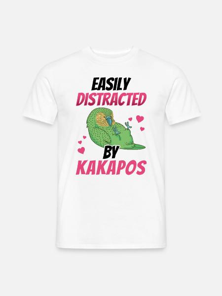 Kakapo distracts flightless parrot Kakapo - Men's T-Shirt - white