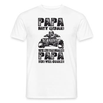 Quad - Männer T-Shirt - Weiß - Vorne - AI Model Male 178 dark (178cm)