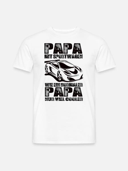 Sportwagen - Männer T-Shirt - Weiß