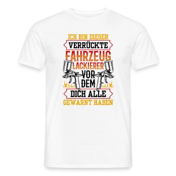 Verrückter Vermessungstechniker Vermesser - Männer T-Shirt - Weiß - Vorne - AI Model Male 178 dark (178cm)